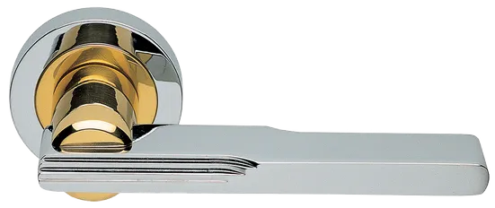 VERONICA R2 COT, ручка дверная, цвет - глянцевый хром/золото фото купить Тюмень