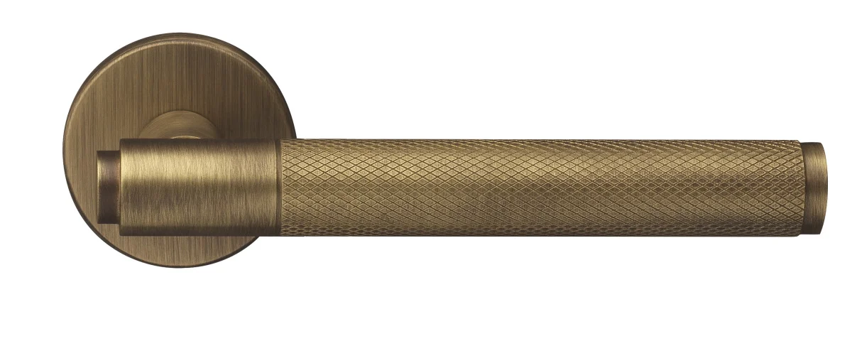 BRIDGE R6 BGO, ручка дверная с усиленной розеткой, цвет -  матовая бронза фото купить Тюмень