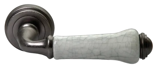 UMBERTO, ручка дверная MH-41-CLASSIC OMS/GR, цвет - старое мат.серебро/серый фото купить Тюмень