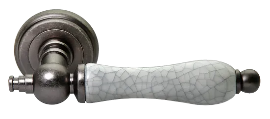 MART, ручка дверная MH-42-CLASSIC OMS/GR, цвет - старое мат.серебро/серый фото купить Тюмень