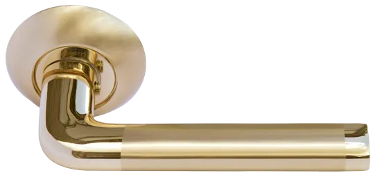 КОЛОННА, ручка дверная MH-03 SG/GP, цвет - мат.золото/золото фото купить Тюмень