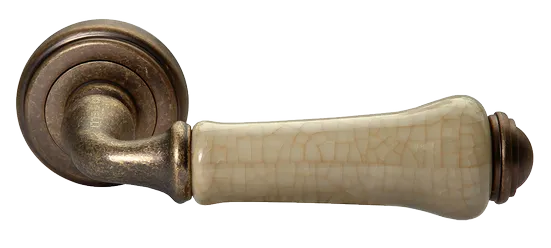 UMBERTO, ручка дверная MH-41-CLASSIC OMB/CH, цвет-старая мат.бронза/шампань фото купить Тюмень