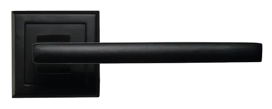 PANTS, ручка дверная на квадратной накладке MH-35 BL-S, цвет - черный фото купить в Тюмени