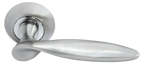КУПОЛ, ручка дверная MH-09 SN, цвет - белый никель фото купить Тюмень