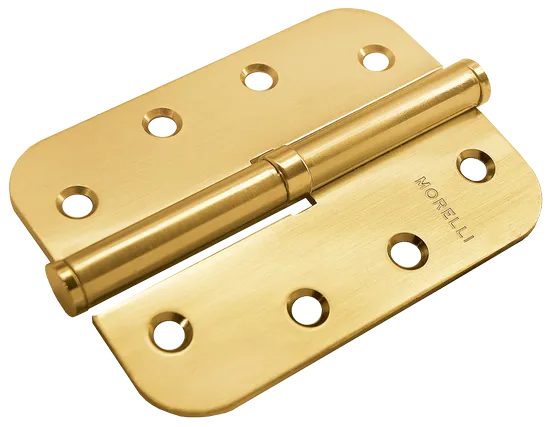 MSD-C 100X70X2.5 SG R, петля стальная скругленная правая без коронки, цвет - мат.золото фото купить Тюмень