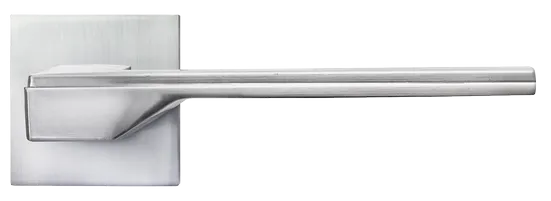 PIERRES, ручка дверная на квадратной накладке MH-49-S6 SC, цвет - матовый хром фото купить в Тюмени