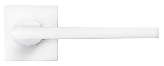 KAFFEE, ручка дверная на квадратной накладке MH-50-S6 W, цвет - белый фото купить в Тюмени