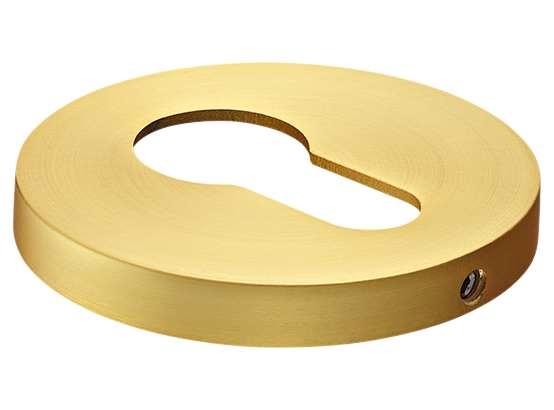 Накладка на ключевой цилиндр, на круглой розетке 6 мм, MH-KH-R6 MSG,  цвет - мат. сатинированное золото фото купить Тюмень