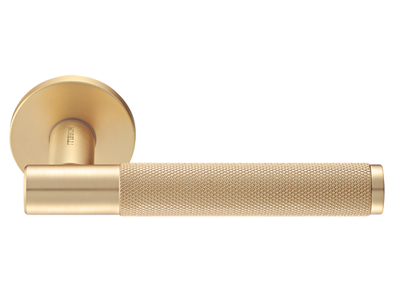 Ручка дверная "AZRIELI" на круглой розетке 6 мм, MH-57-R6T MSG, цвет - мат. сатинированное золото фото купить Тюмень