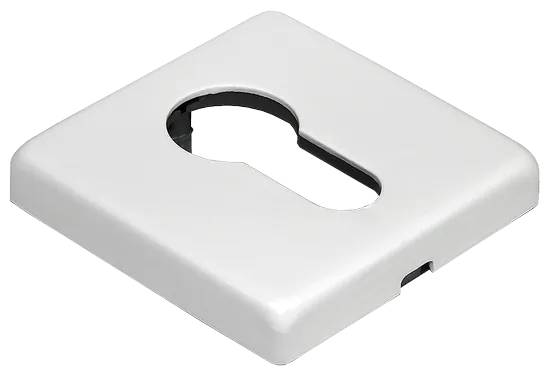 LUX-KH-SQ BIA, накладка на евроцилиндр, цвет - белый фото купить Тюмень