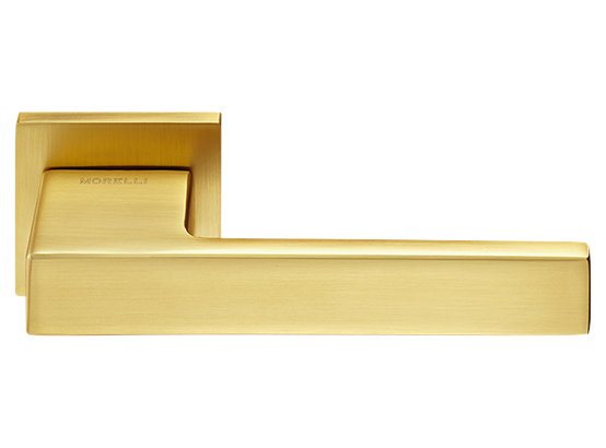 LOT ручка дверная на квадратной розетке 6 мм MH-56-S6 MSG, цвет - мат.сатинированное золото фото купить Тюмень