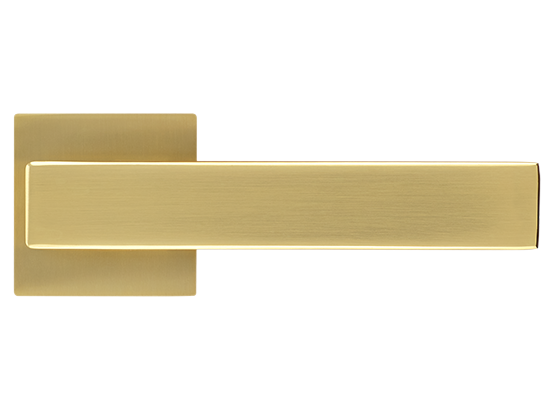 LOT ручка дверная на квадратной розетке 6 мм MH-56-S6 MSG, цвет - мат.сатинированное золото фото купить в Тюмени