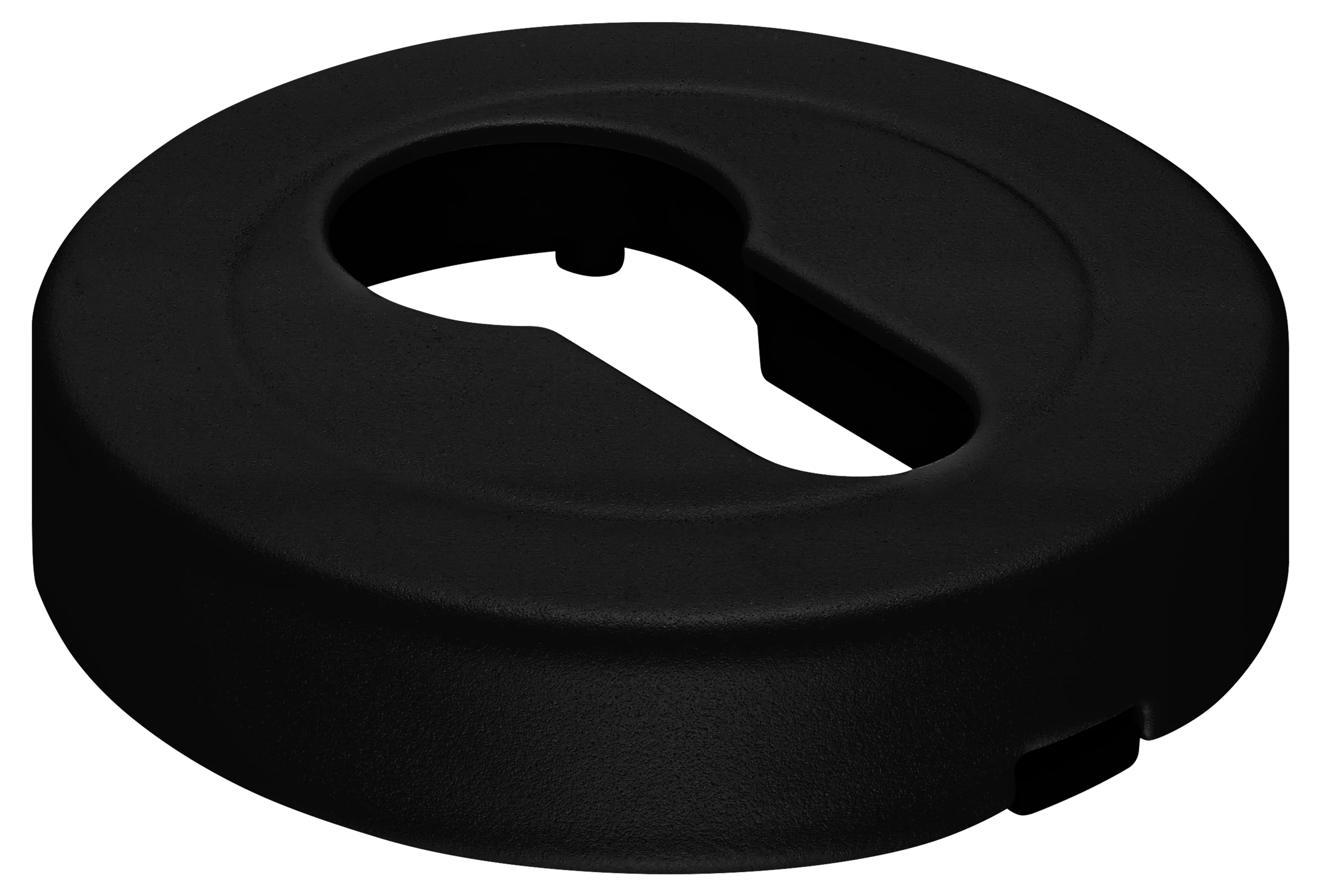 LUX-KH-R2 NERO, накладка на евроцилиндр, цвет - черный фото купить Тюмень